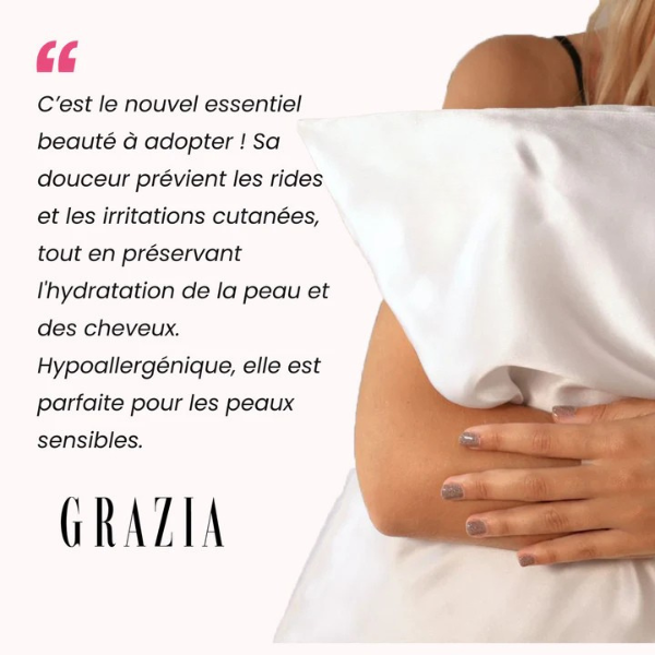 Taie d'oreiller en soie