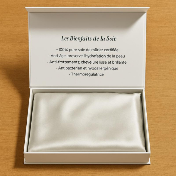 Taie d'oreiller en soie